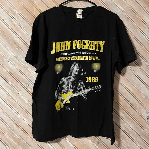 Supreme Other - John Fogerty Creedence Clearwater Revival 1969 Black Graphic T-Shirt Canada Tour